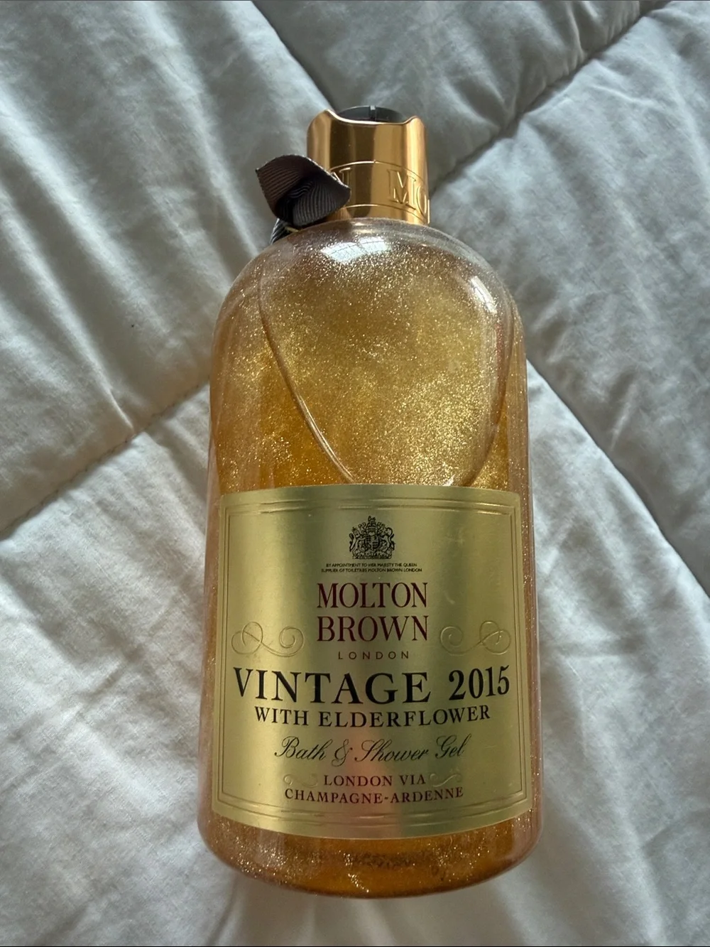 Molton Brown Elderflower Bath & Shower Gel in Shimmering Gold new